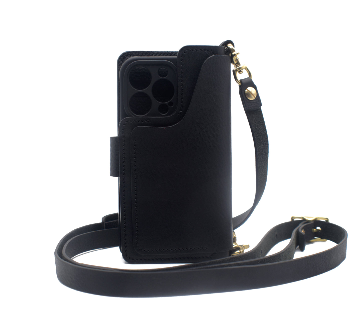 925 Leather Phone Crossbody Wallet – MagSafe