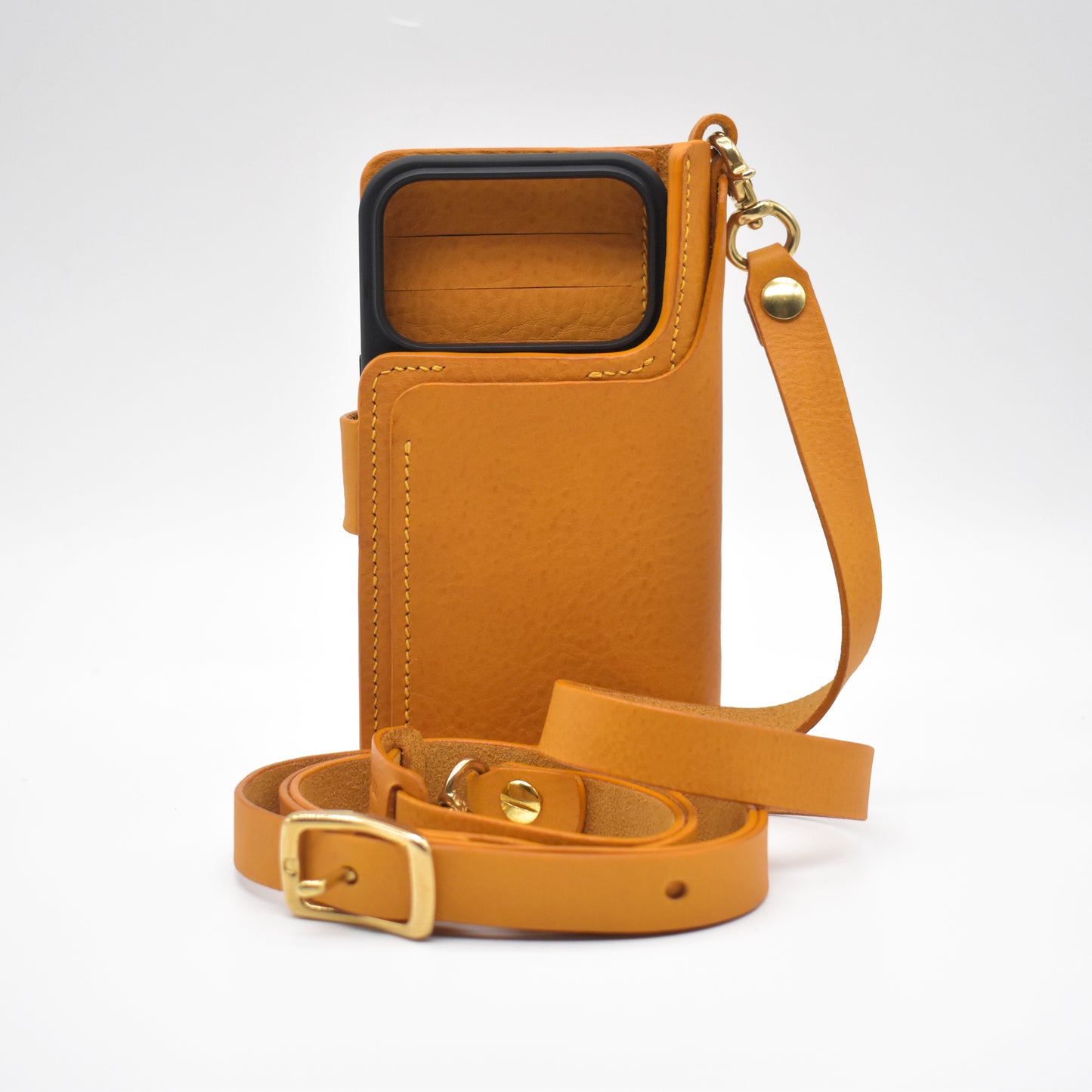 925 Leather Phone Crossbody Wallet – MagSafe