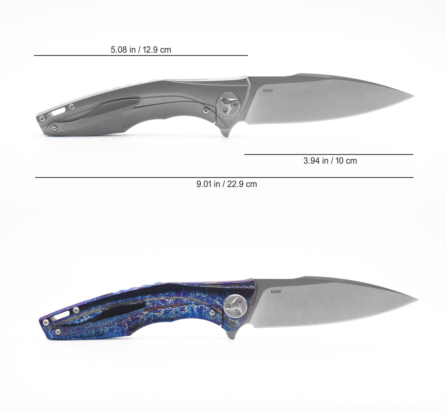 M390 Folding Knife - Titanium Handle