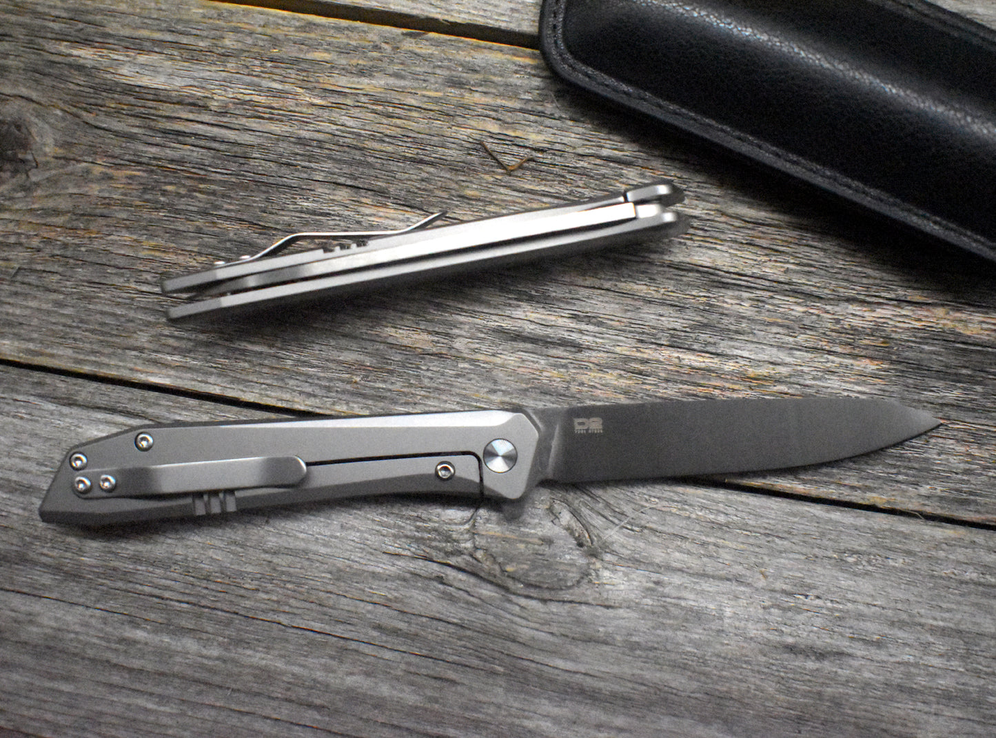 Stainless Steel Pocket Knife – Titanium Handle