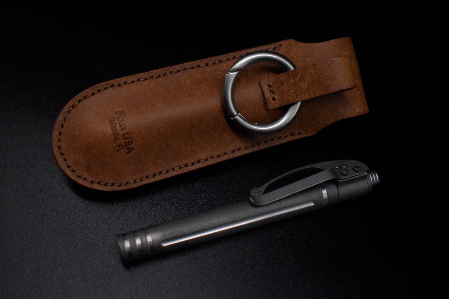 Titanium EDC Pen – Stonewashed Finish