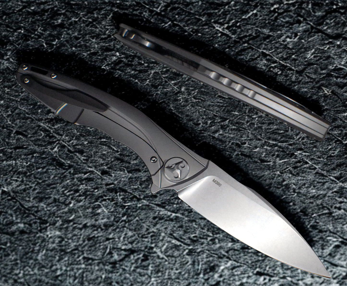 M390 Folding Knife - Titanium Handle