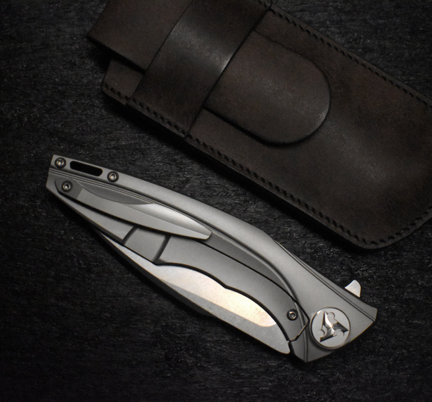 M390 Folding Knife - Titanium Handle