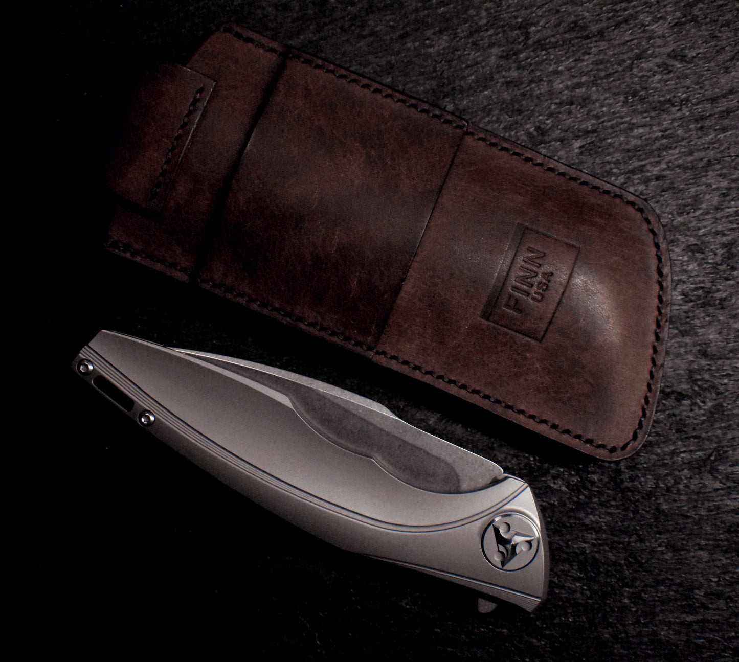 M390 Folding Knife - Titanium Handle