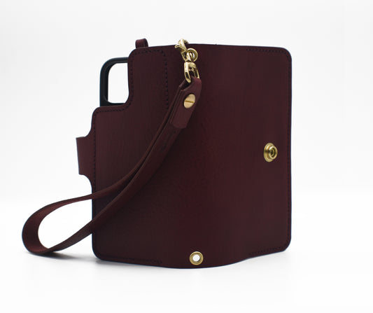 The Essential Leather Phone Wallet Case – Wrist Strap