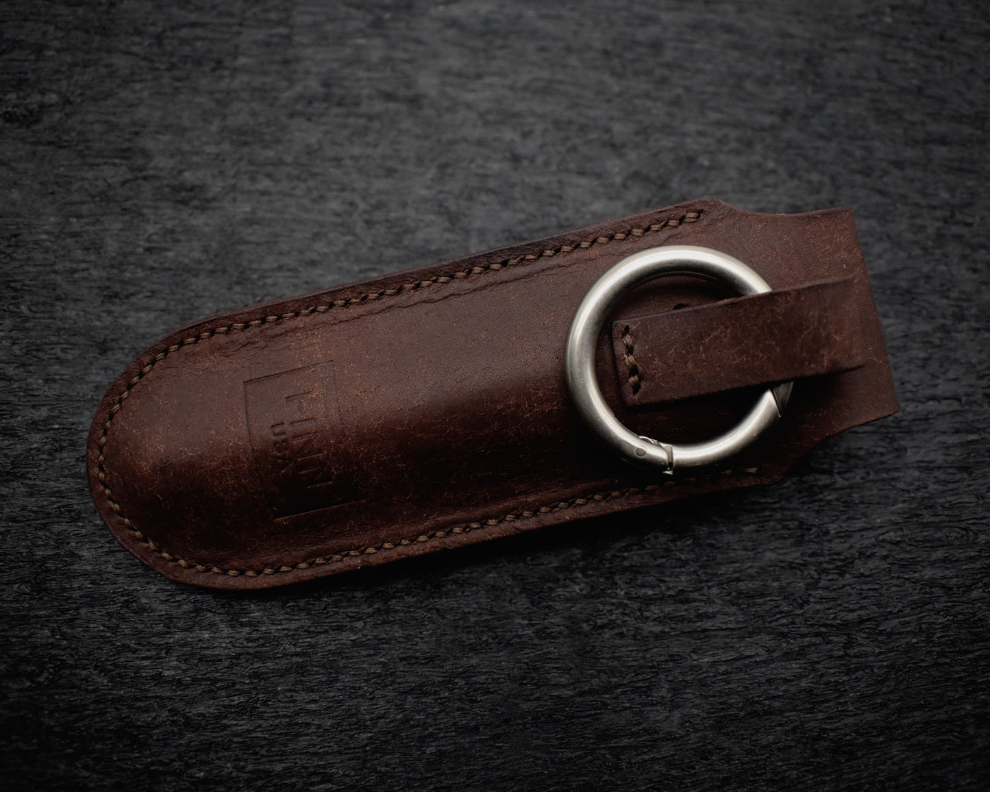 Leather EDC Sleeve – Pen, Flashlight or Knife – Custom Fit
