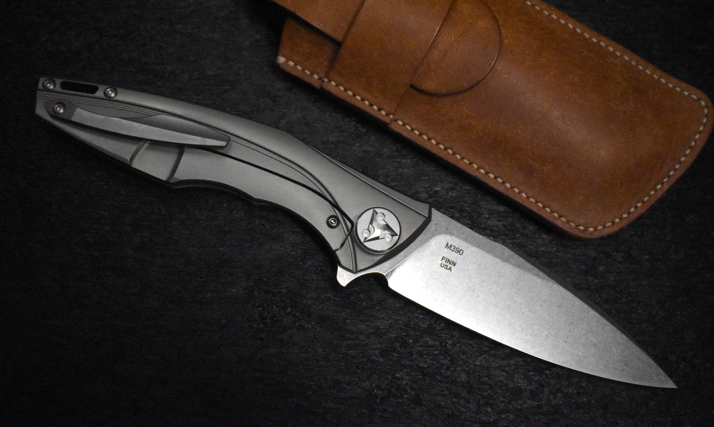 M390 Folding Knife - Titanium Handle