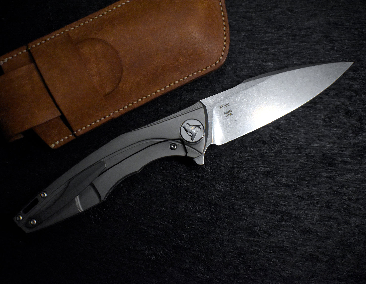 M390 Folding Knife - Titanium Handle