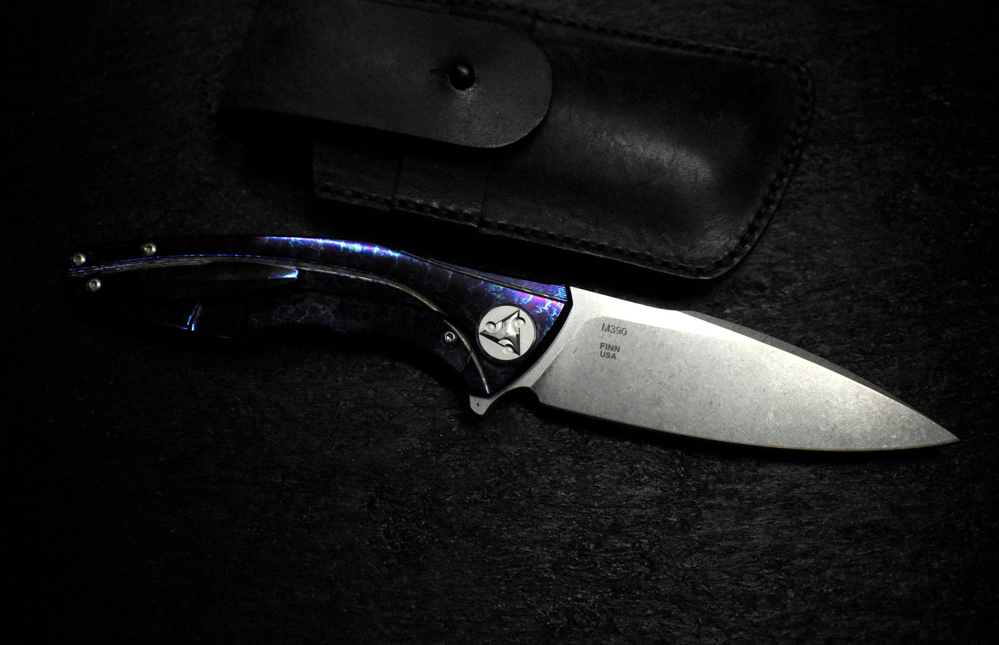 M390 Folding Knife - Titanium Handle