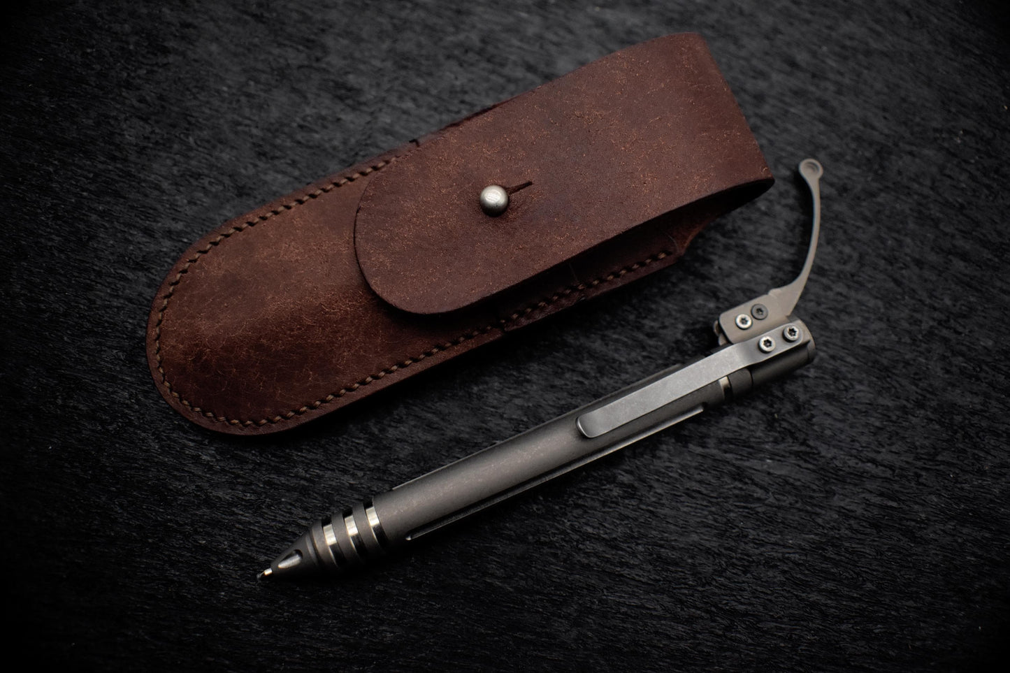 Titanium EDC Pen – Stonewashed Finish